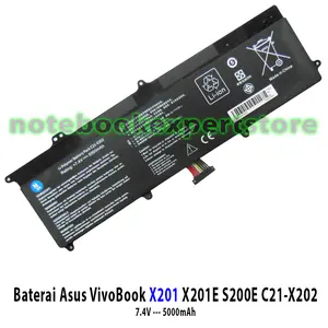 Baterai X201 X201E S200E C21-X202 Battery X201E - Oem