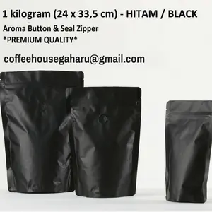 Kemasan Kopi 1000 Gr Standing Pouch Dengan Valve Dan Zipper
