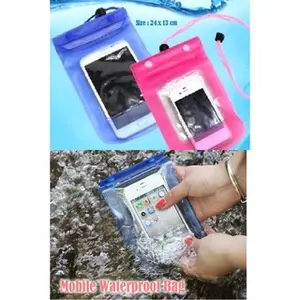 kantong hp waterproof / gantungan tali hp bahan plastik anti air hujan
