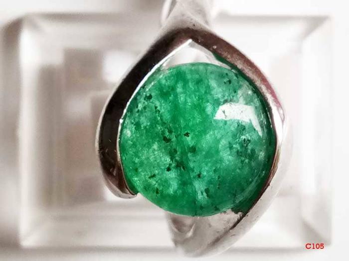 Gambar VeE Cincin Wanita Giok Hijau C106 dari Vee Jewelry Store Kota Bekasi Tokopedia