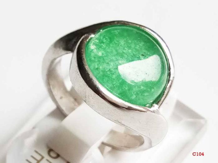 Gambar VeE Cincin Wanita Giok Hijau C104 dari Vee Jewelry Store Kota Bekasi Tokopedia