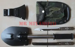 Sekop Camping SERBAGUNA 5 in 1: Sekop, Kapak, Pisau, Gergaji, Martil