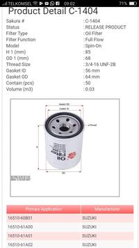 Gambar Filter Oli Suzuki Grand Vitara C-1404 Sakura " 10229 " dari Jasutra Motor Kab. Bekasi 3 Tokopedia