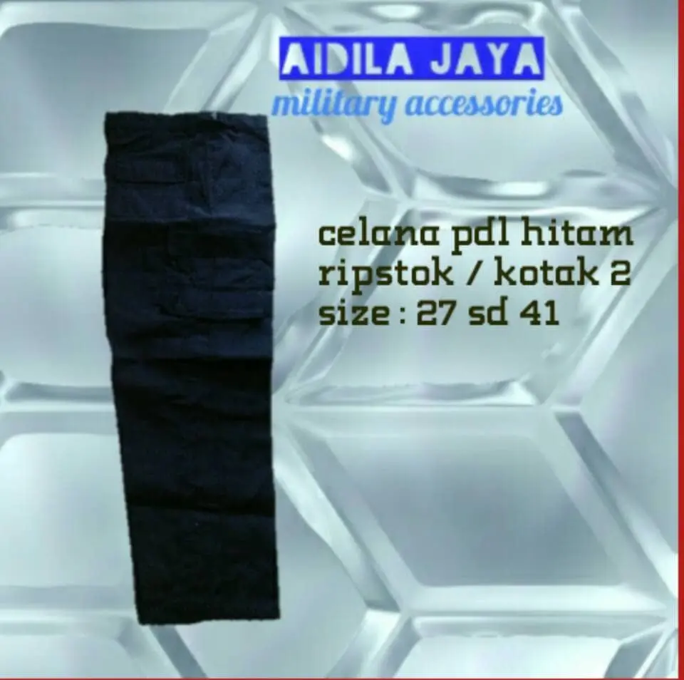 celana pdl hitam / paskibra