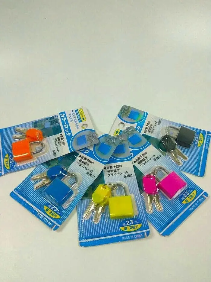 Gembok Koper Warna Warni 23 mm / Gembok Koper Jelly Warna Bagus