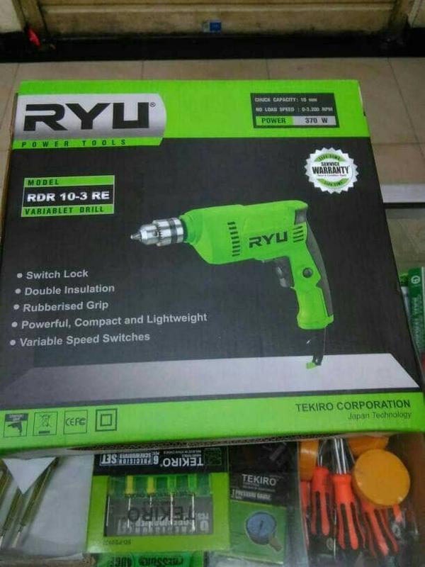 MESIN BOR TANGAN RYU RDR 10-3 / HAND DRILL RYU 10 MM - Shop | Tokopedia