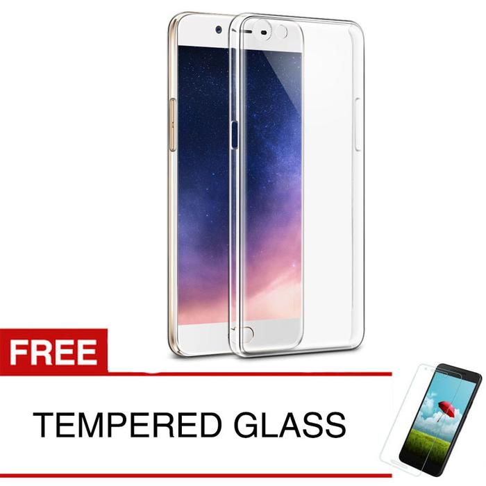 Gambar Crystal Case for OPPO R9s - Clear Hardcase +  Gratis Tempered Glass dari Mentari Grasindo Teknik Kota Administrasi Jakarta Barat Tokopedia