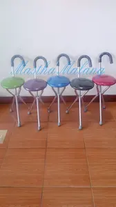 Kursi Sholat/Tongkat Duduk Ringan banyak warna kuat Hingga 120Kg