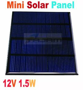 Universal 12V 1.5W Solar Panel mini solar panel portable