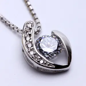 Kalung Perak EMAS PUTIH ASLI KOREA - WG 393 (Garansi 6 bulan)