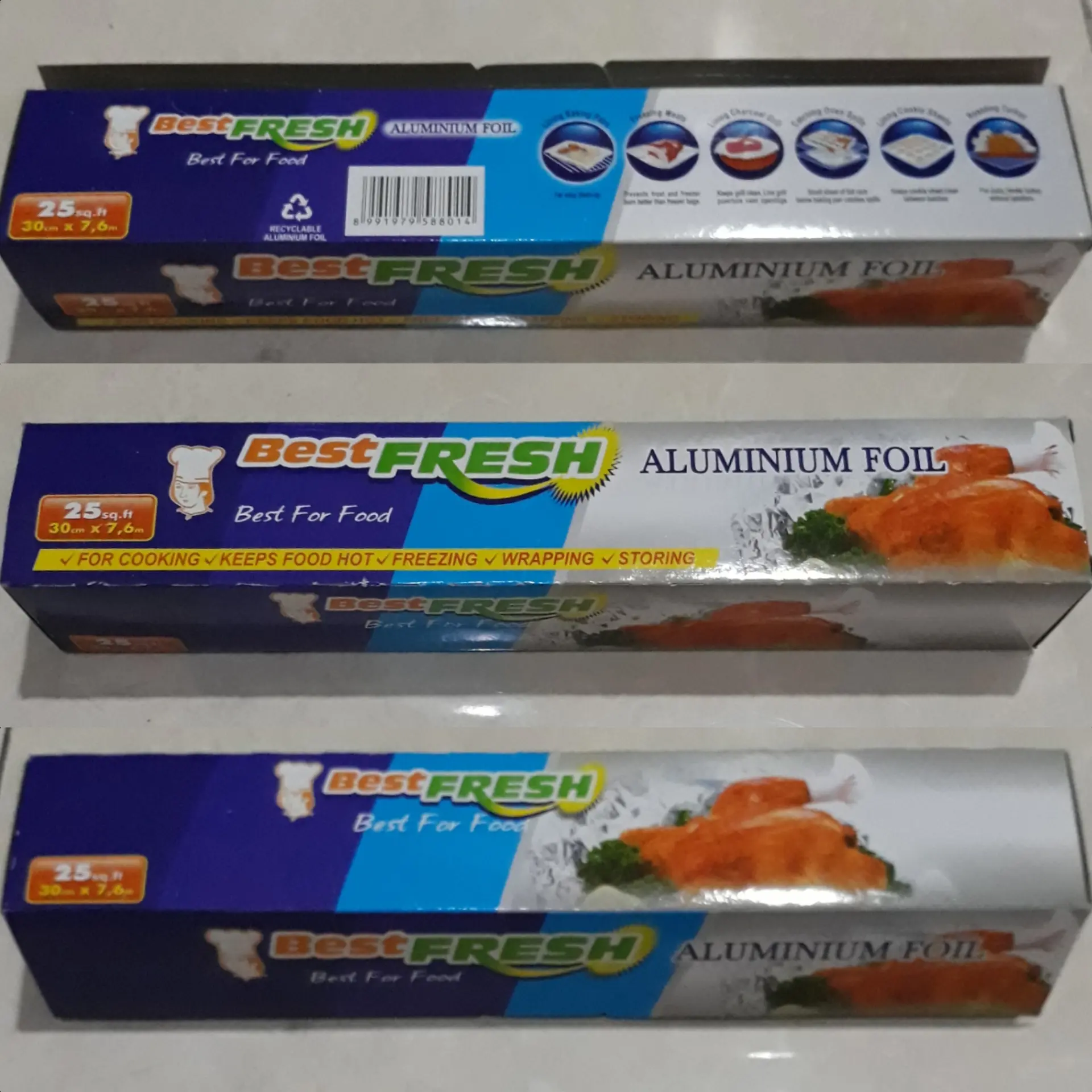 Aluminium Foil Sheet Merk Best Fresh Untuk Keperluan Rumah Tangga