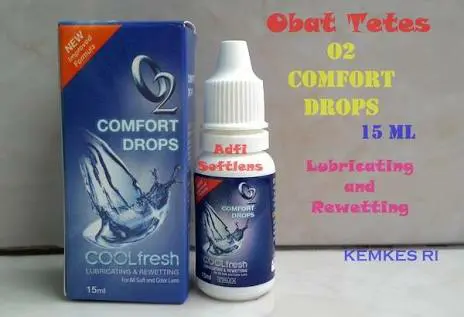 o2 comfort drops cairan tetes mata / pelembab softlens 15ml 0