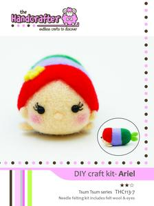 DIY TsumTsum Ariel felt wool needle felting kit