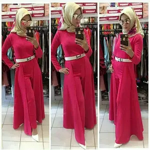 Jumpsuit for Hijab Scuba Pink