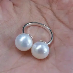 cincin perak mutiara tawar asli lombok