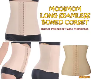 GEND06 KORSET MOOIMOM LONG SEAMLESS BONED CORSET