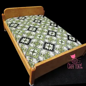 MAKET Double Bed / tempat tidur Double - skala 1:25
