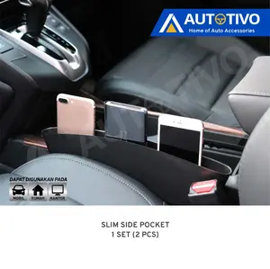 Holder Samping Mobil Catch Caddy JSL Tempat HP Power Bank Multifungsi