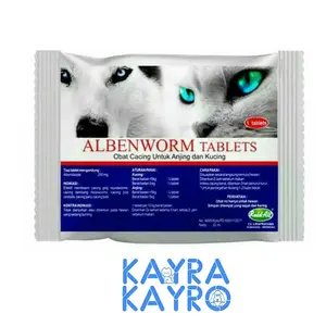 Obat Cacing Anjing Kucing - Raid All Albenworm Tablets 1 Pcs