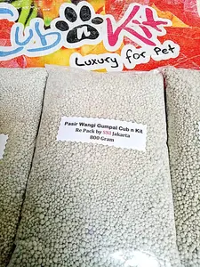 Pasir Wangi Gumpal Kucing 800 Gram Re Pack Original Petshop