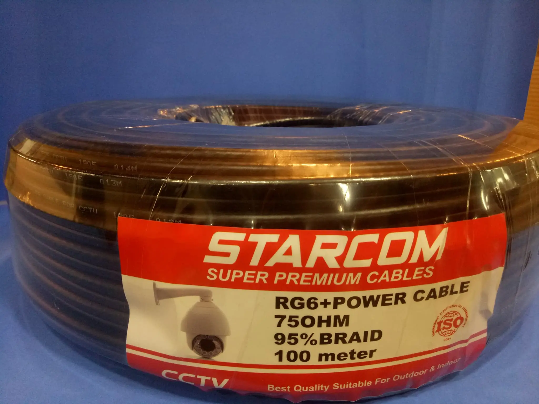 Kabel CCTV Starcom RG6 Plus Power 100m black