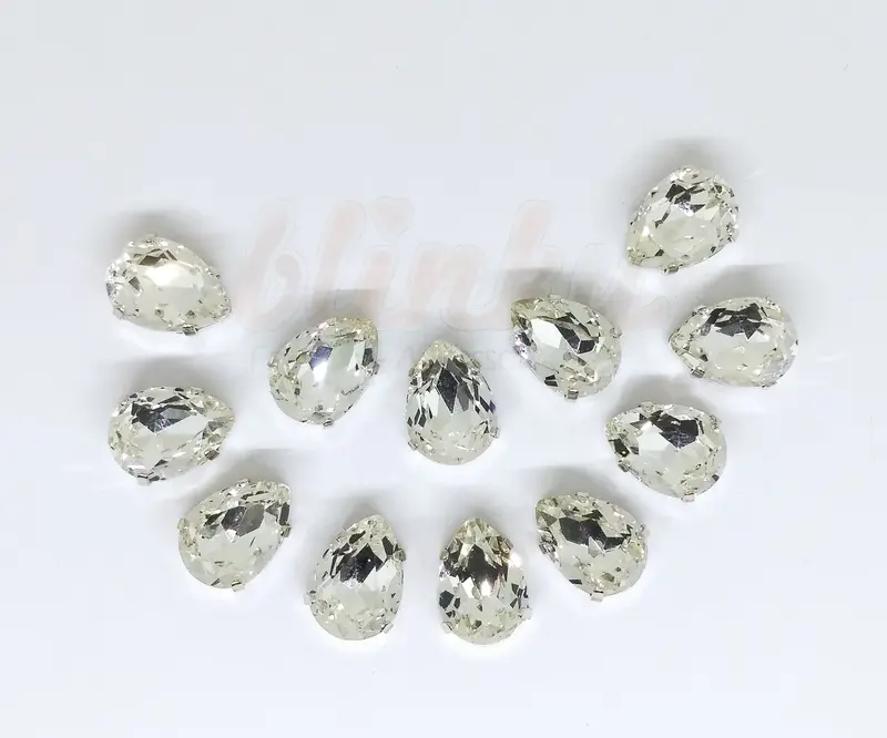 Kristal Cangkang Tetes C3003 Crystal 10x14mm 0