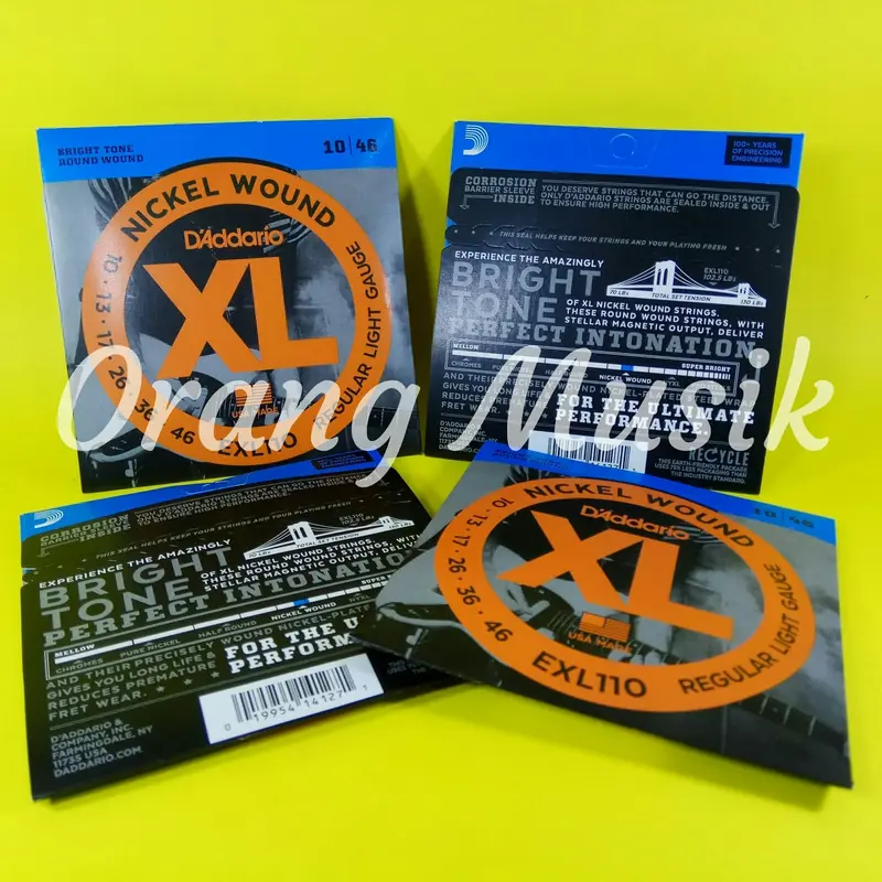Senar Gitar Elektrik D Addario EXL110 0.10 0