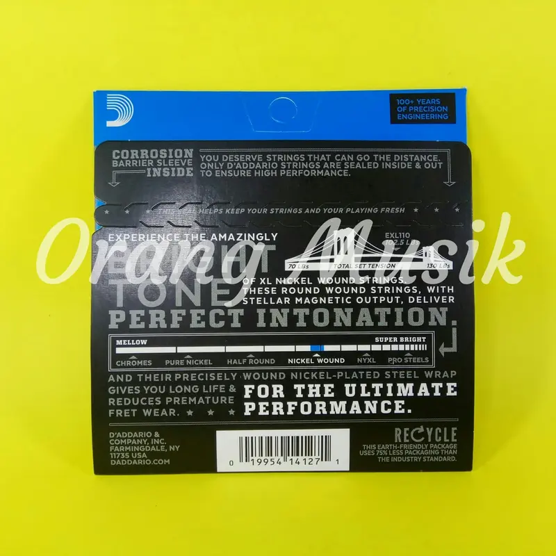 Senar Gitar Elektrik D Addario EXL110 0.10 2