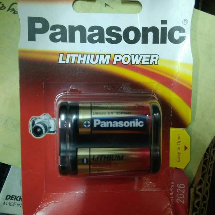 Gambar Baterai battery Lithium Panasonic 2CR5 6v 6volt dari Suara Mas Kota Surabaya Tokopedia