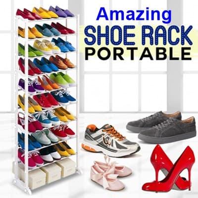 Gambar DV - Amazing Portable Shoe Rack - Rak Sepatu 10 Tingkat dari Dapur DV_NEW Kota Surabaya Tokopedia
