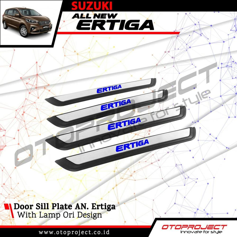 Otoproject - Door Sill Plate A.N Ertiga 2018 W/Lamp Ori Design | Sillplate Pintu Samping Ertiga 2018