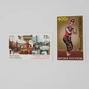 Prangko/Perangko Indonesia I-396. 1990 Kerjasama Indonesia -Pakistan