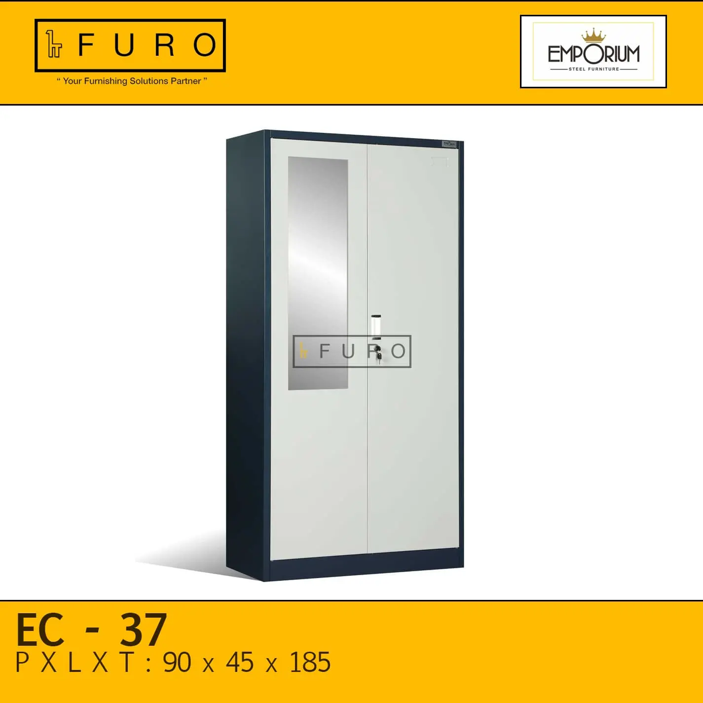 Lemari Pakaian Besi EMPORIUM EC - 37 | FURO