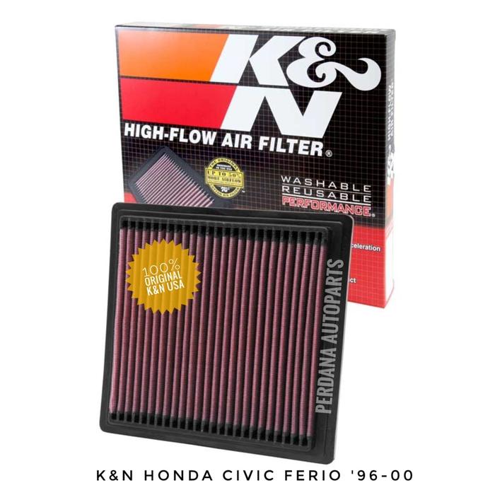 Gambar K&N Filter Udara Honda Civic Ferio 1996-2000 Asli KNfilters dari Perdana Autoparts Kota Administrasi Jakarta Barat Tokopedia