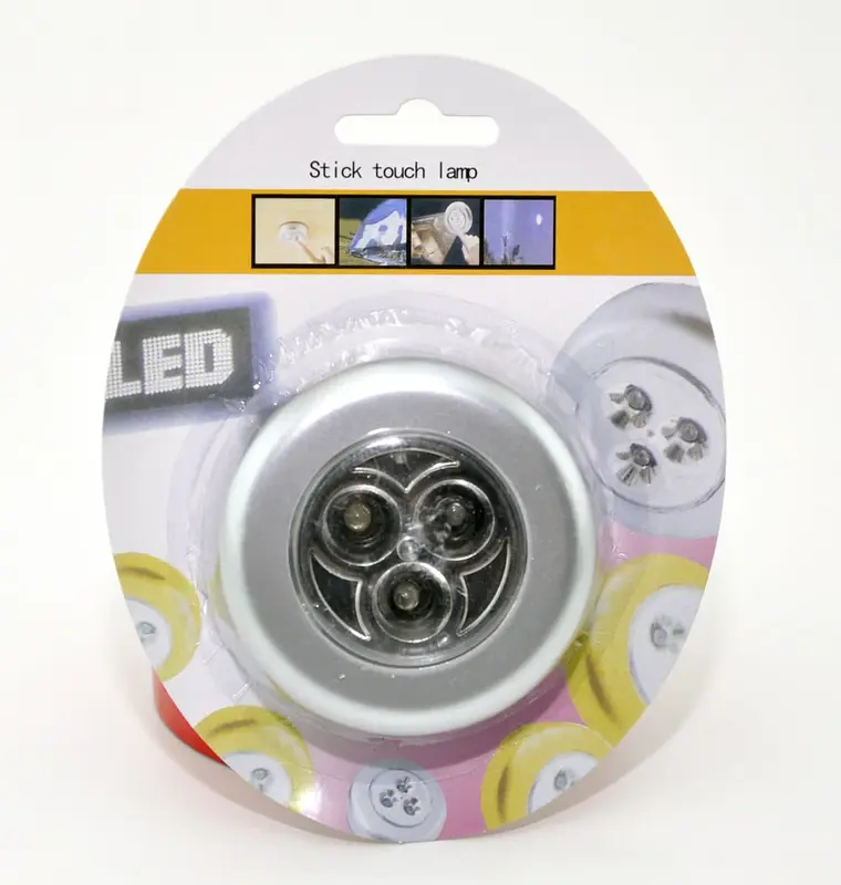 Stick N Click Lampu Tempel 3 LED / Stick Touch Lamp 4