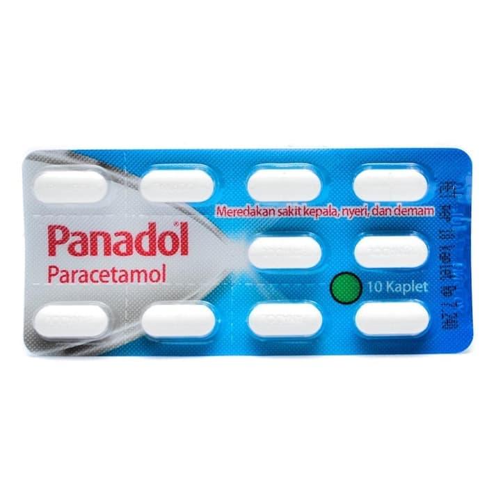 Panadol Biru Pereda Demam dan Sakit kepala strip isi 10tablet