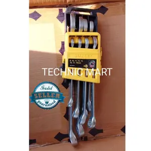 Kunci Ring Pas Set STANLEY 8 pcs (8-19mm)/ Combination Wrench Set