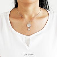 Gambar Torenda Four Leaf Clover Silver Plated Pendant Putih Kalung Wanita dari Torenda Kota Administrasi Jakarta Pusat 2 Tokopedia