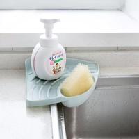 Gambar rak zink dapur / rak penyimpanan spons / triangle plastic rack dari unniso Kota Bandung 1 Tokopedia