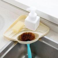 Gambar rak zink dapur / rak penyimpanan spons / triangle plastic rack dari unniso Kota Bandung 4 Tokopedia