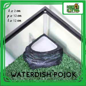 Water Dish Reptil Tempat Minum Pojok -Kedai Satwa