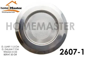 HomeMaster Filter/Strainer/Saringan Wastafel Stainless 11.5 Cm 2607-1