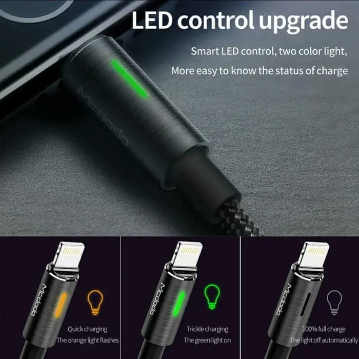 Kabel Lightning McDodo Auto Disconnect Gen 2 Fast Charging 1.2 M Black 4