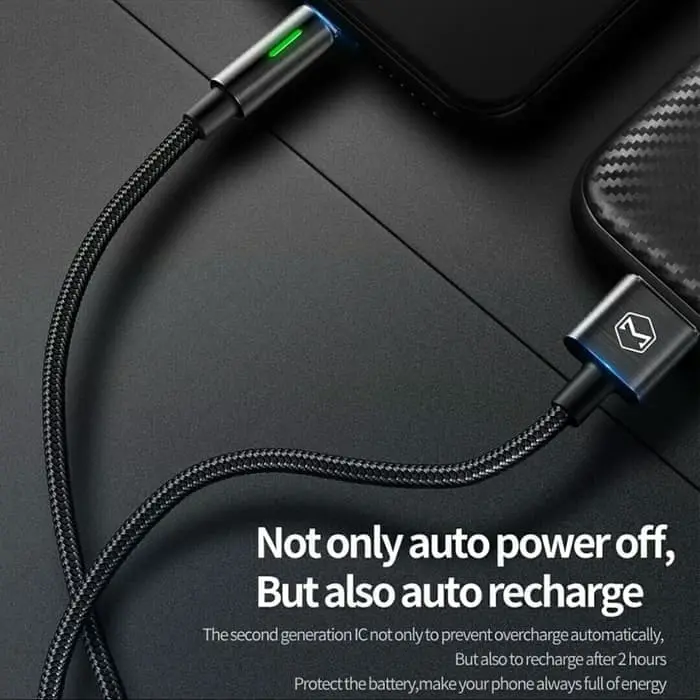Kabel Lightning McDodo Auto Disconnect Gen 2 Fast Charging 1.2 M Black 3