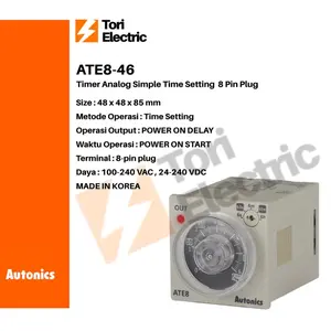 AUTONICS ATE8-46 Timer Analog 100% ORI