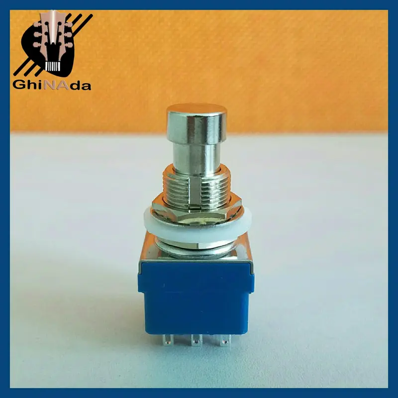 3PDT 9PIN Switch Pedal Effects/ 3 PDT Foot Push Blue 0