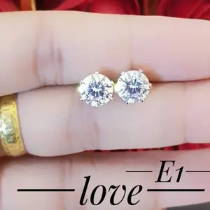 xuping anting lapis emas putih 1236