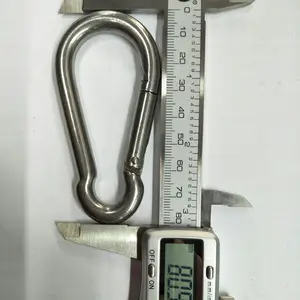 carabiner STAINLESS STEEL 8cm-8mm