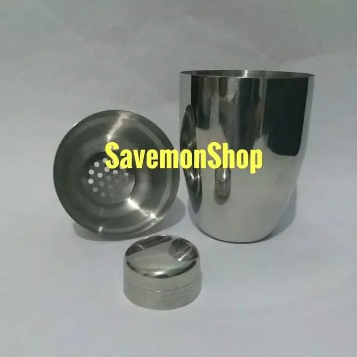 Gelas Botol Shaker 550 mL Stainless Subron Shaker Stainless 530 mL 1