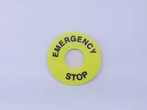 Emergency Stop Caution Sign Larkin LC - 001